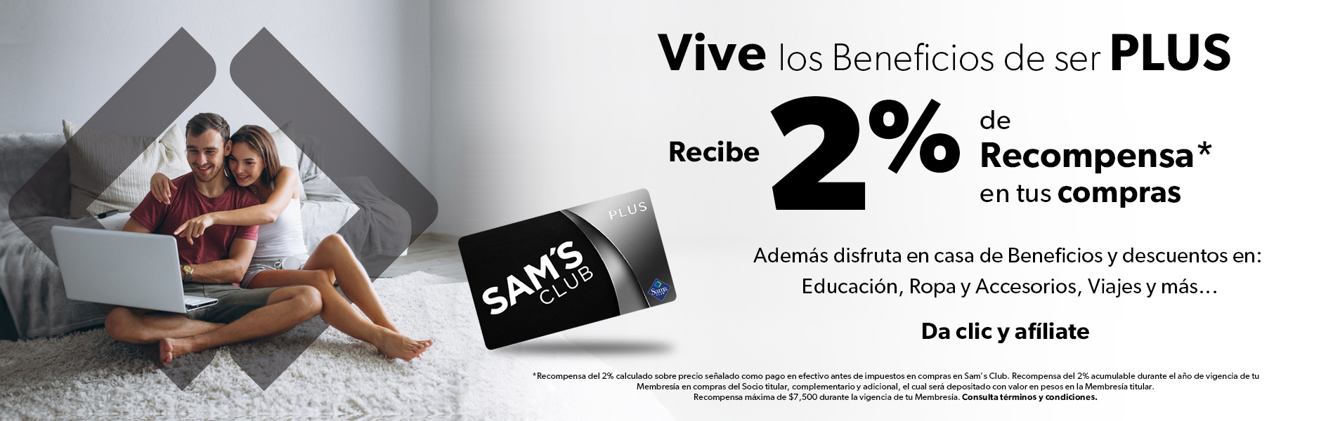 Sam's Club samsclub samsbenefits hazte socio cine viajes hot deals restaurantes educacion ropa accesorio mascotas salud entretenimiento fitness puntos